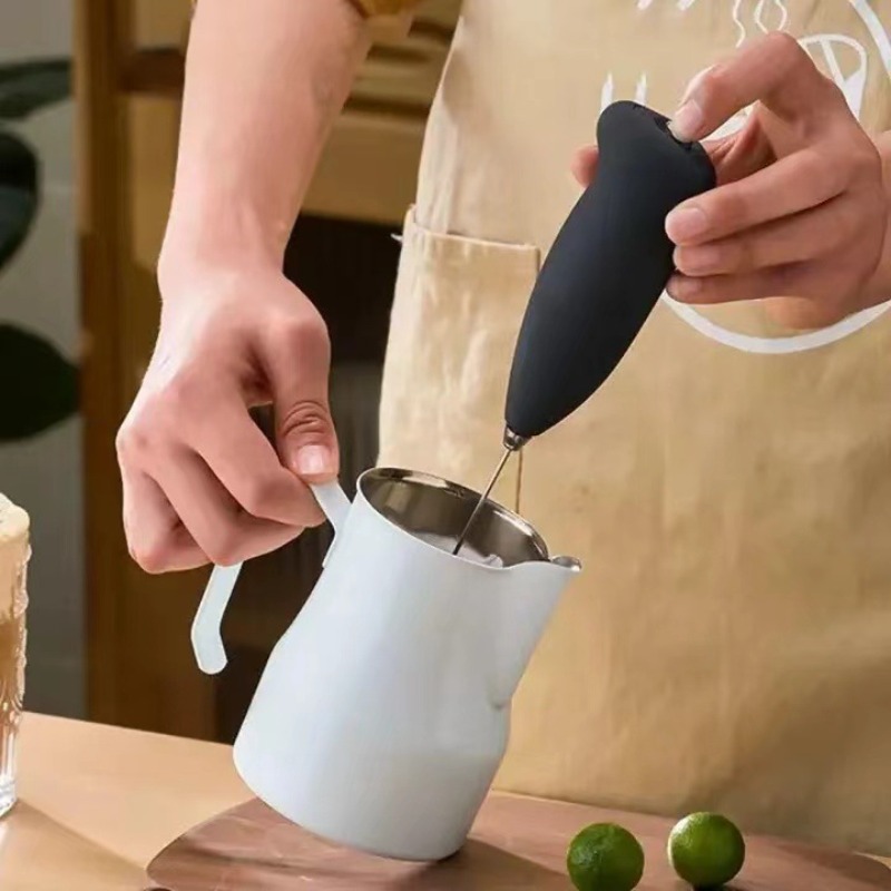 Electric Milk Frother Handheld - MINI Montalatte Ricaricabile USB a 3
