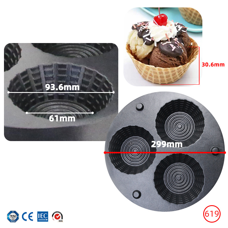 Macchina Commerciale per Coni  - Mini Waffle Maker Machine recensione e prezzo