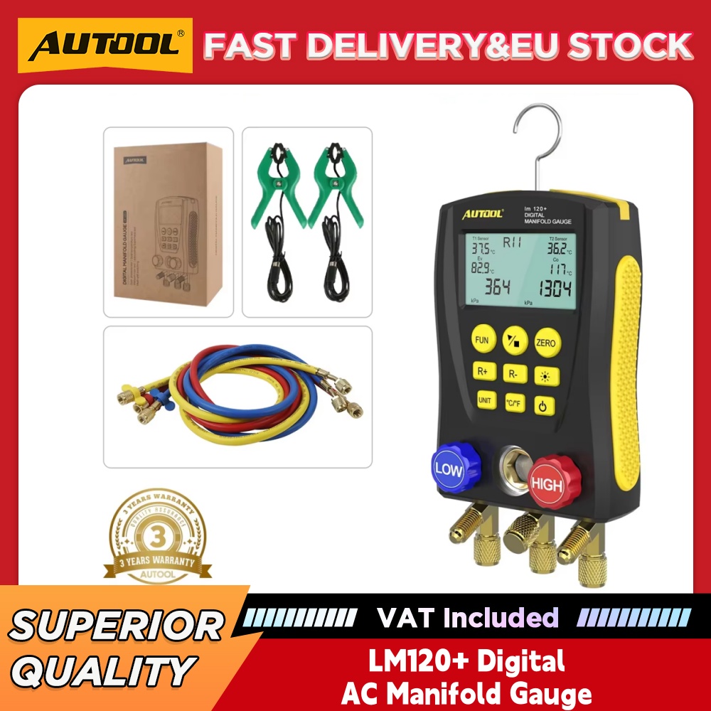 AUTOOL LM120+ Manometro Digita - Air Conditioners recensione e prezzo